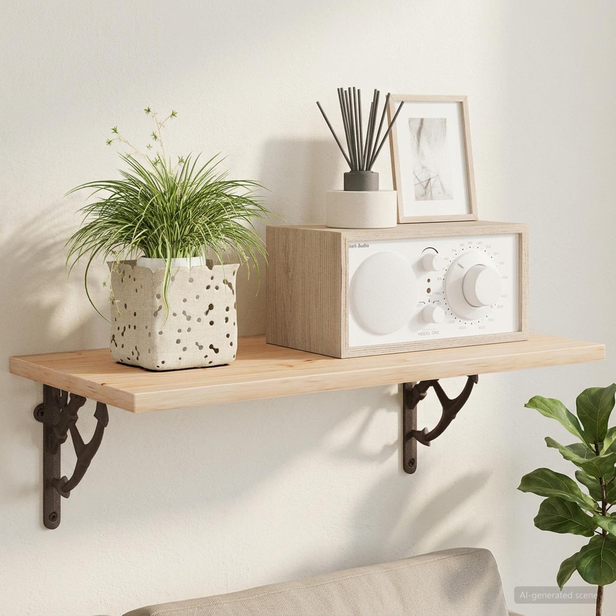 Wandplank Beugels 12 st Antiek Bruin 10 x 10 x 3 cm Staal is nu te koop bij PeponiXL, paradijselijk wonen!