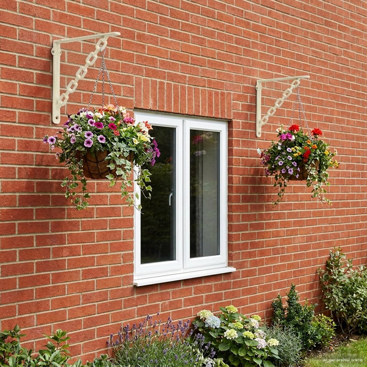 Wandplank Beugels 2 st Antiek wit 14,5 x 14,5 x 3 cm Staal is nu te koop bij PeponiXL, paradijselijk wonen!