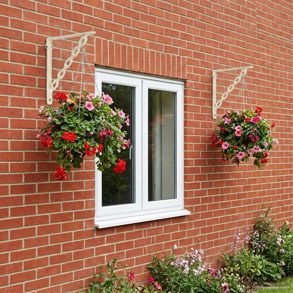 Wandplank Beugels 2 st Antiek wit 21 x 21 x 3,5 cm Staal is nu te koop bij PeponiXL, paradijselijk wonen!