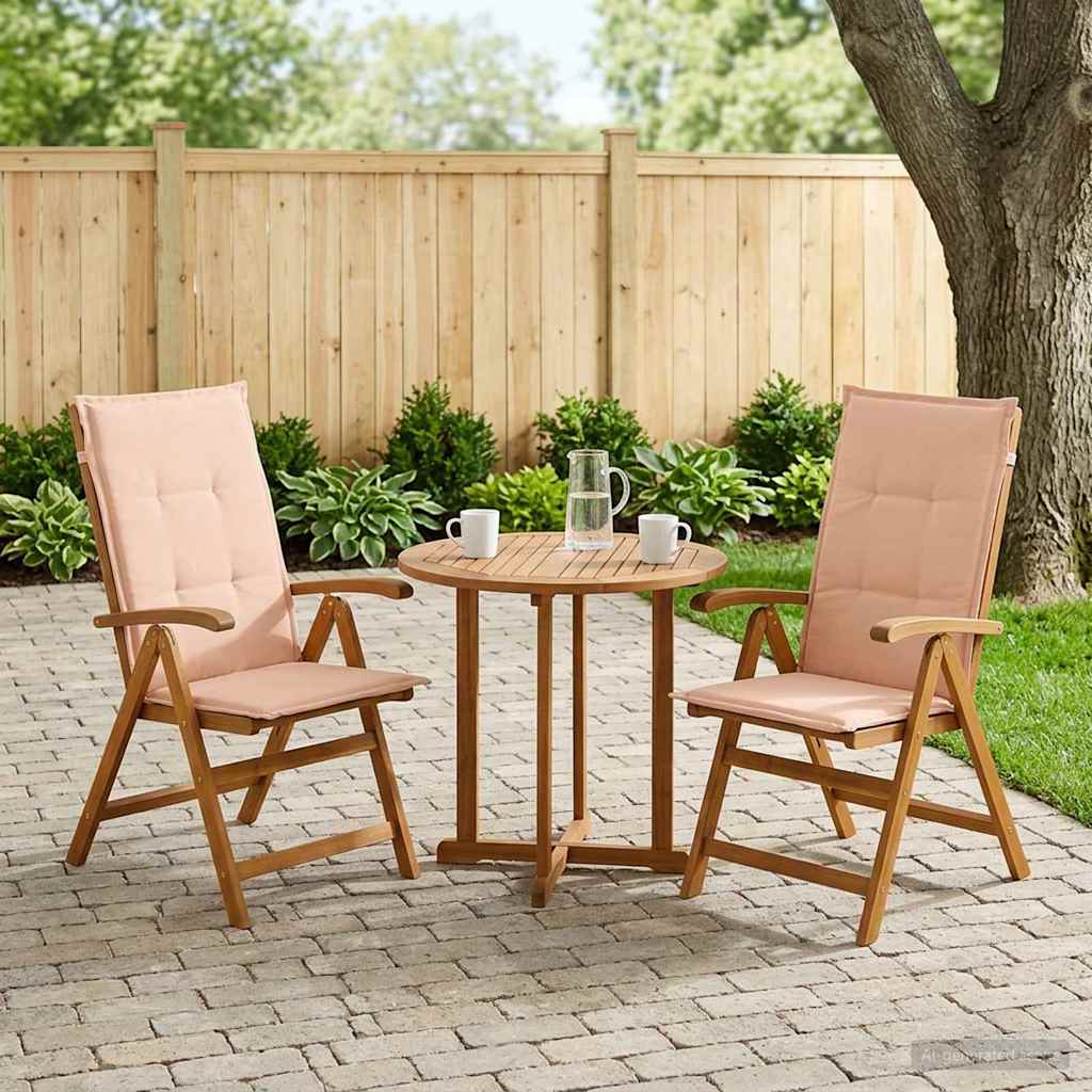 Recliner Tuinstoelen 2 st Naturel Massief Acaciahout is nu te koop bij PeponiXL, paradijselijk wonen!