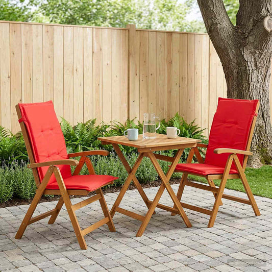 Recliner Tuinstoelen 2 st Naturel Massief Acaciahout is nu te koop bij PeponiXL, paradijselijk wonen!