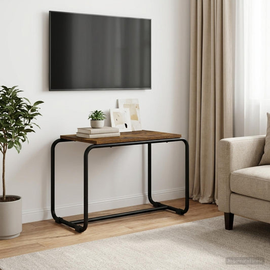 TV-standaard 60 x 35,5 x 42 cm Gerookt eiken Bewerkt hout is nu te koop bij PeponiXL, paradijselijk wonen!
