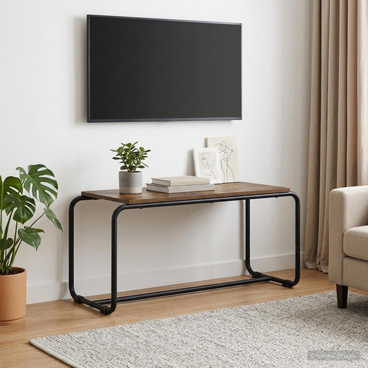 TV-standaard 80 x 35.5 x 42 cm Gerookt eiken Bewerkt hout is nu te koop bij PeponiXL, paradijselijk wonen!