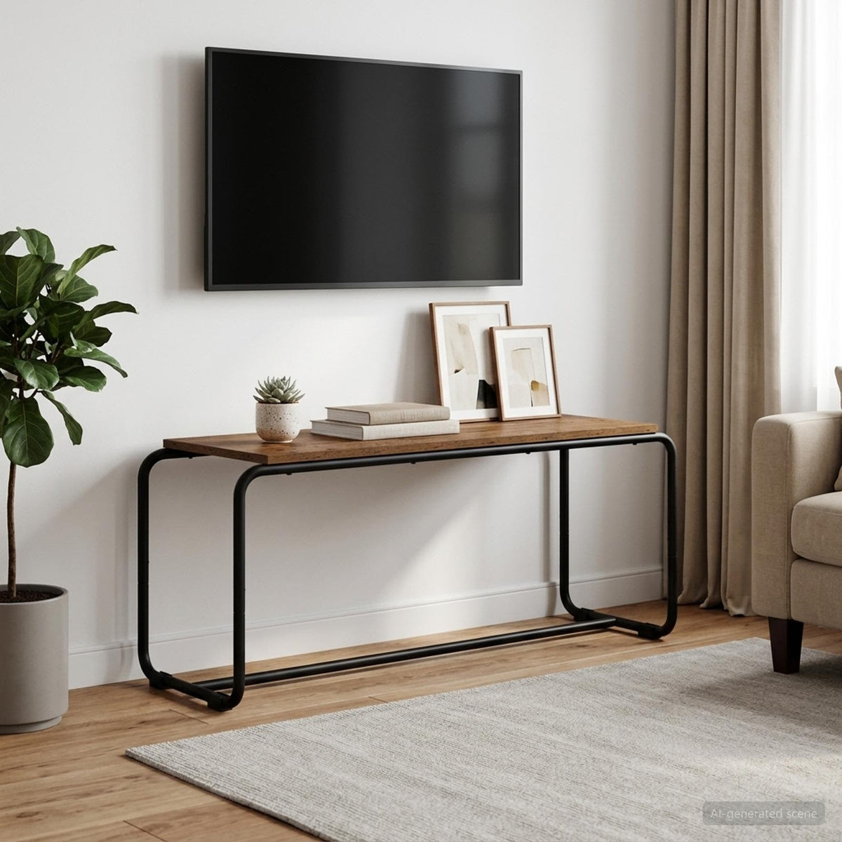 TV-standaard 98 x 35.5 x 42 cm Oud hout Bewerkt hout is nu te koop bij PeponiXL, paradijselijk wonen!