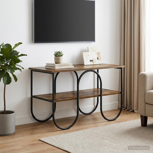 TV-standaard 80 x 40 x 50 cm Gerookt eiken Bewerkt hout is nu te koop bij PeponiXL, paradijselijk wonen!
