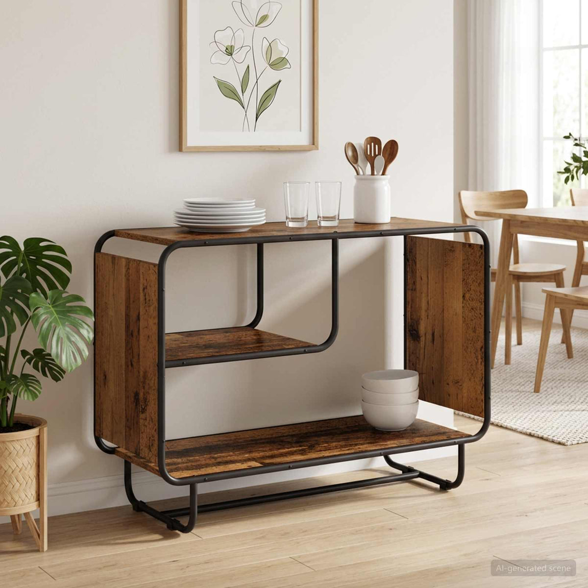 Dressoir Oud hout 93,5 x 37,5 x 64,5 cm Bewerkt hout is nu te koop bij PeponiXL, paradijselijk wonen!