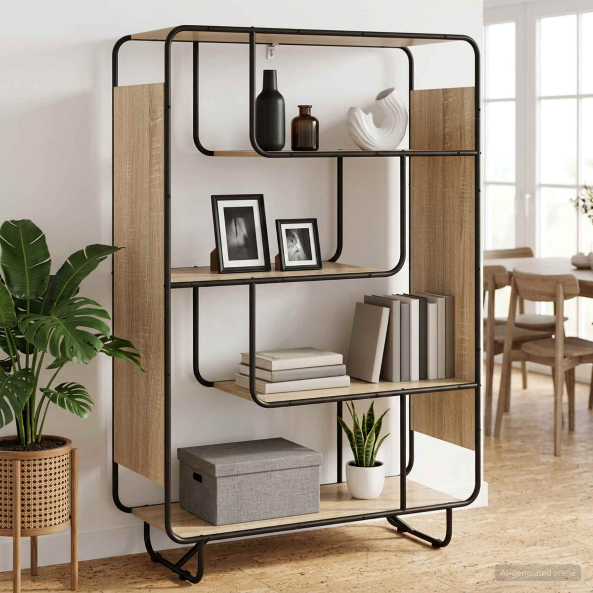 Hoge kast Sonoma Eiken 93.5 x 37.5 x 144 cm Bewerkt hout is nu te koop bij PeponiXL, paradijselijk wonen!