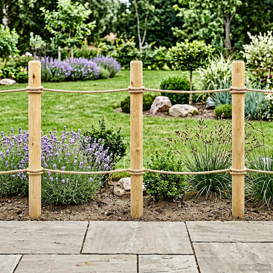 Hekpalen 6 st Groen 150 cm Massief grenenhout is nu te koop bij PeponiXL, paradijselijk wonen!