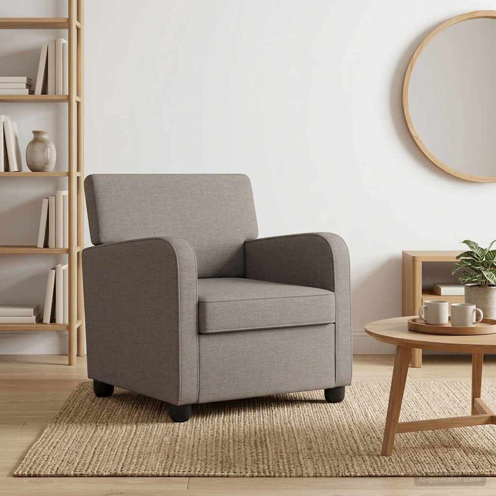 Fauteuil Taupe Stof is nu te koop bij PeponiXL, paradijselijk wonen!