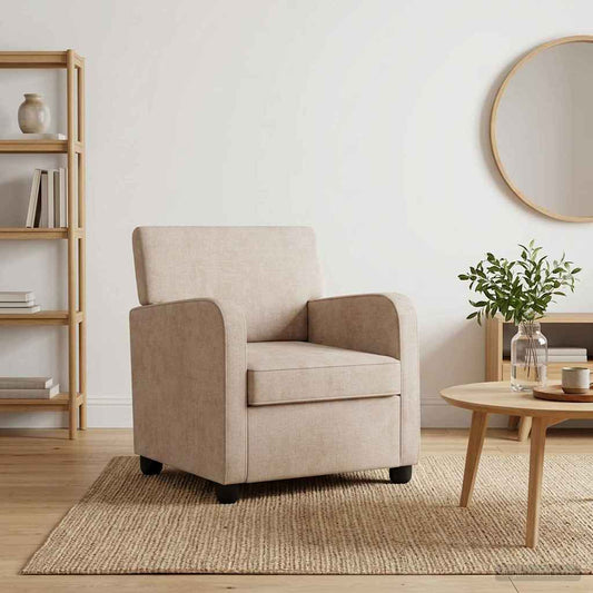 Fauteuil Beige Chenille is nu te koop bij PeponiXL, paradijselijk wonen!