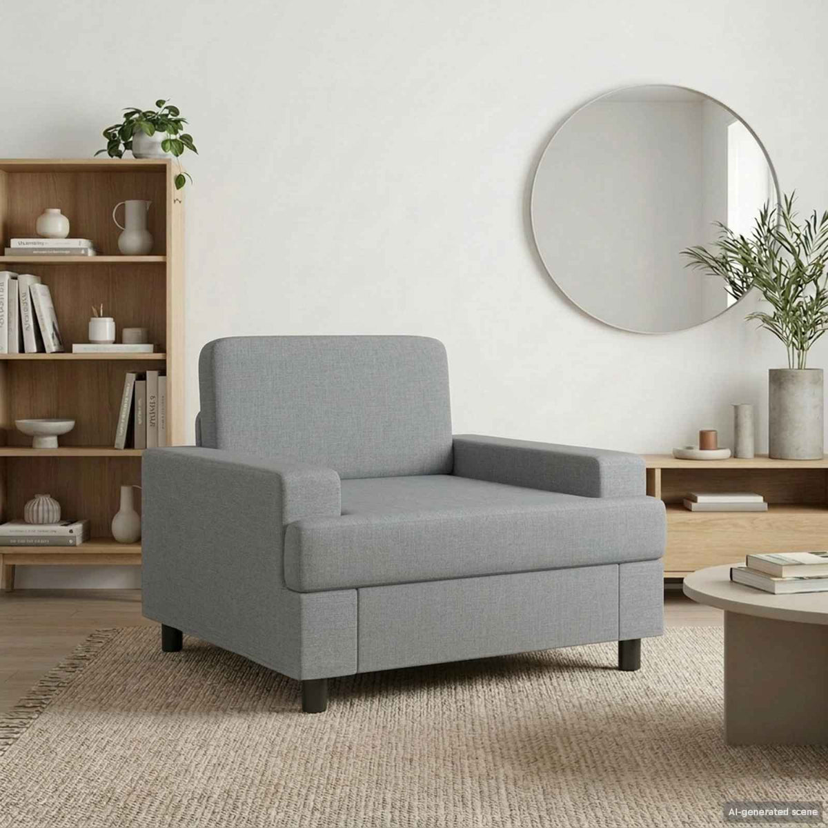 Fauteuil Lichtgrijs Stof is nu te koop bij PeponiXL, paradijselijk wonen!