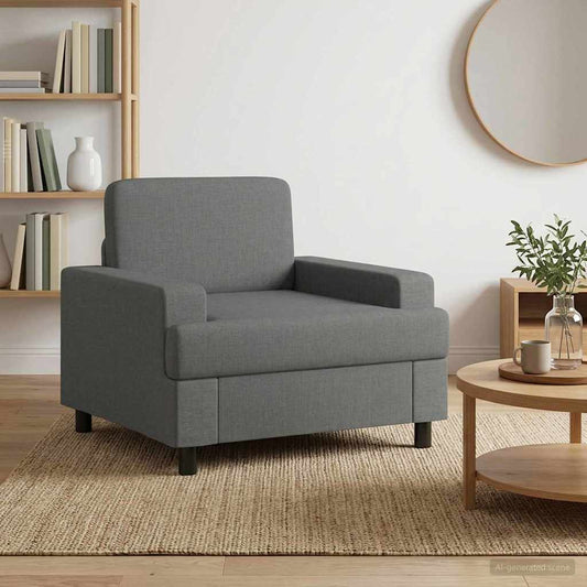 Fauteuil Donkergrijs Stof is nu te koop bij PeponiXL, paradijselijk wonen!