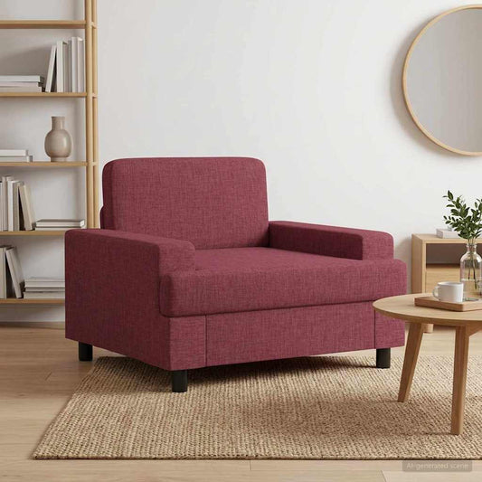 Fauteuil Wijnrood Stof is nu te koop bij PeponiXL, paradijselijk wonen!