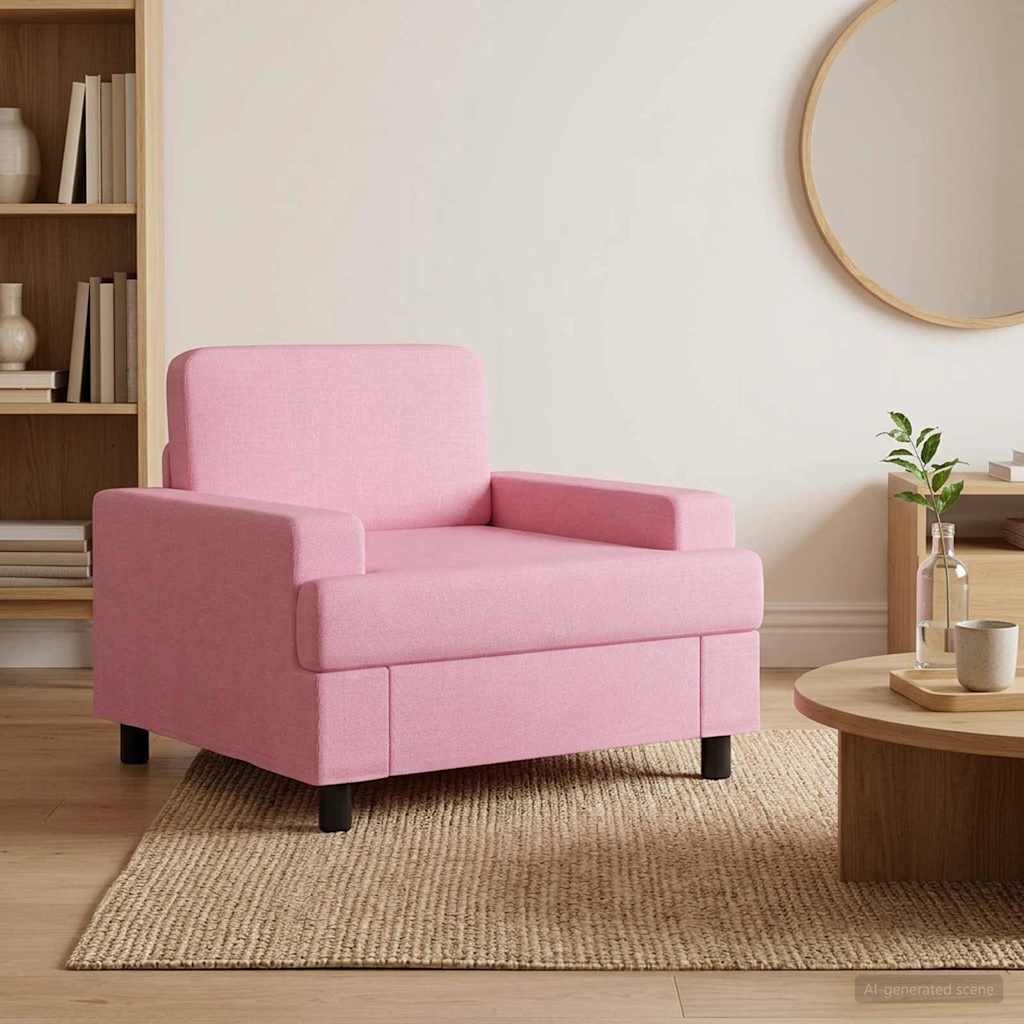 Fauteuil Roze Stof is nu te koop bij PeponiXL, paradijselijk wonen!