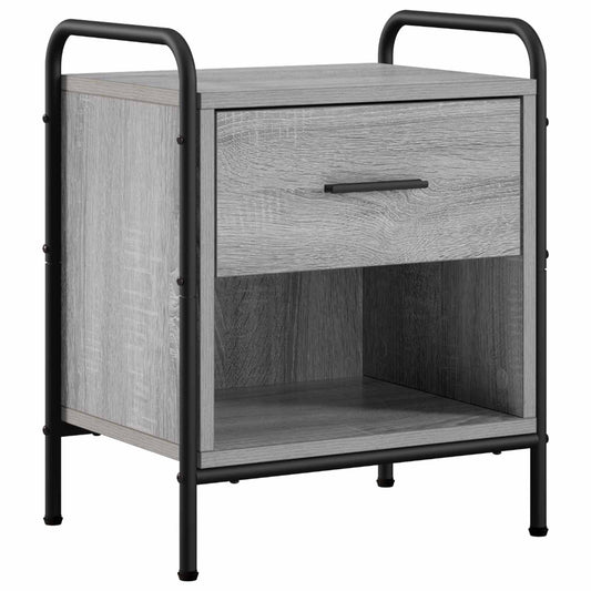 vidaXL Nachtkastje Grijs Sonoma 40 x 30 x 50 cm Bewerkt hout