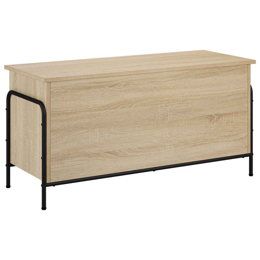 vidaXL Opbergbox Sonoma Eiken 80 x 40 x 49,5 cm Bewerkt hout
