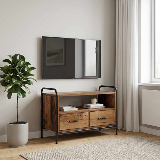 Tv-meubel 67,5 x 33 x 50 cm Oud hout Bewerkt hout is nu te koop bij PeponiXL, paradijselijk wonen!