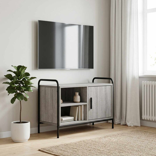 Tv-meubel 133 x 33 x 50 cm Grijs Sonoma Bewerkt hout is nu te koop bij PeponiXL, paradijselijk wonen!