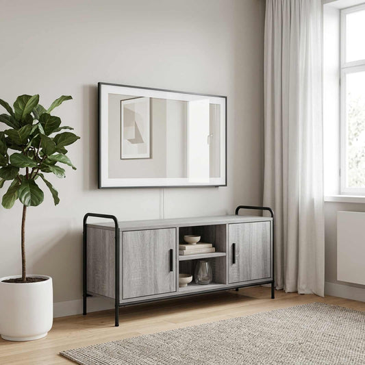 Tv-meubel 99 x 33 x 50 cm Grijs Sonoma Bewerkt hout is nu te koop bij PeponiXL, paradijselijk wonen!