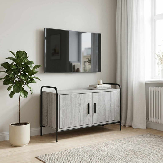 Tv-meubel 79,5 x 33 x 50 cm Grijs Sonoma Bewerkt hout is nu te koop bij PeponiXL, paradijselijk wonen!