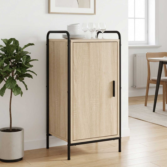 Dressoir Sonoma Eiken 97 x 33 x 81 cm Bewerkt hout is nu te koop bij PeponiXL, paradijselijk wonen!