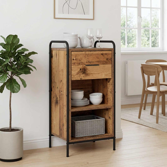 Dressoir Oud hout 97 x 33 x 81 cm Bewerkt hout is nu te koop bij PeponiXL, paradijselijk wonen!
