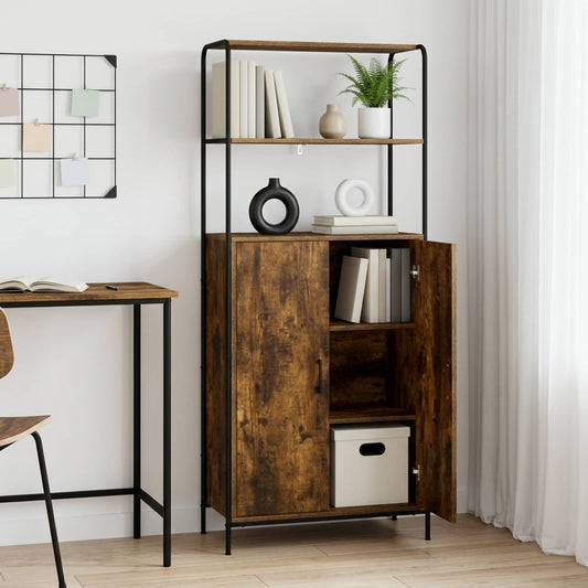 Hoge kast Gerookt eiken 40 x 33 x 161 cm Bewerkt hout is nu te koop bij PeponiXL, paradijselijk wonen!
