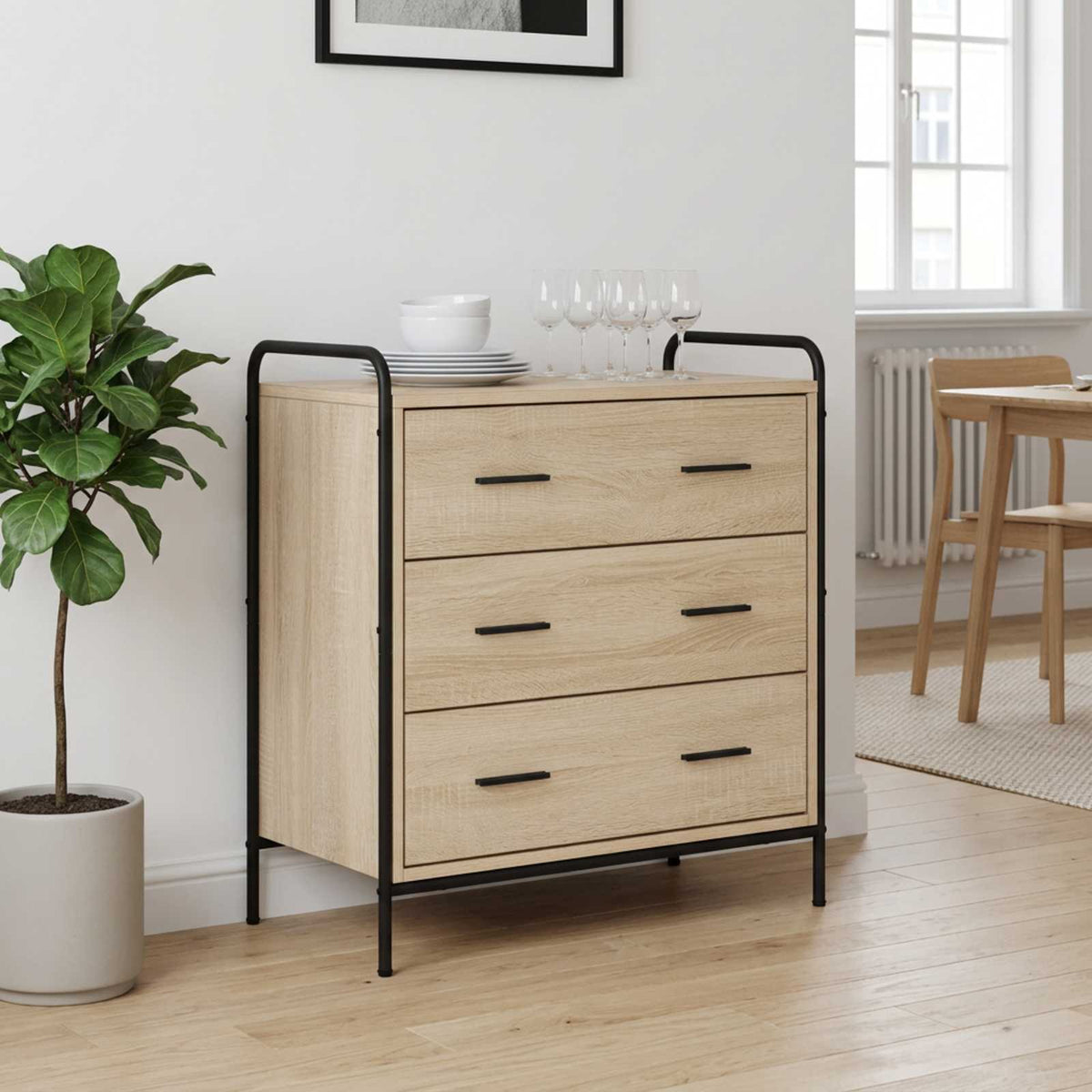 Ladenkast Sonoma Eiken 70 x 39,5 x 71 cm Bewerkt hout is nu te koop bij PeponiXL, paradijselijk wonen!