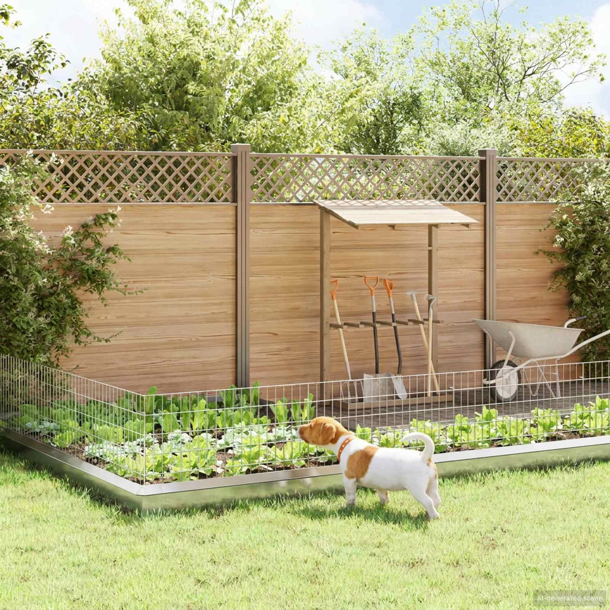 Tuin omheining met palen 12 pcs 95 x 50 cm Mesh Zilverkleurig is nu te koop bij PeponiXL, paradijselijk wonen!