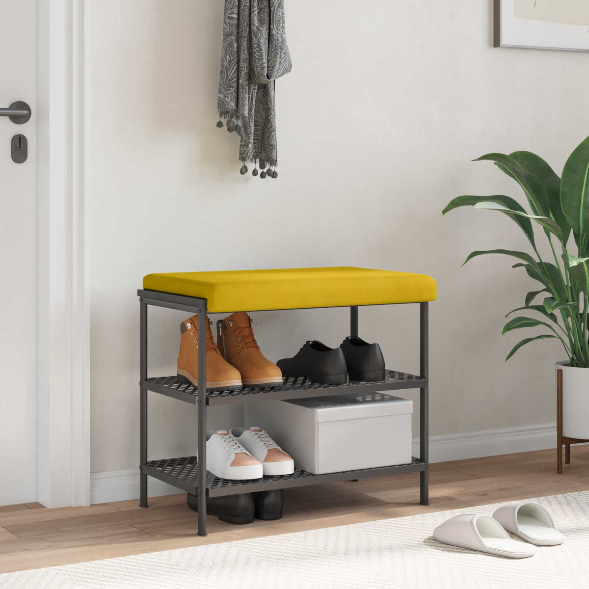 Bankkussen fluweel Geel Diepte 35 cm is nu te koop bij PeponiXL, paradijselijk wonen!