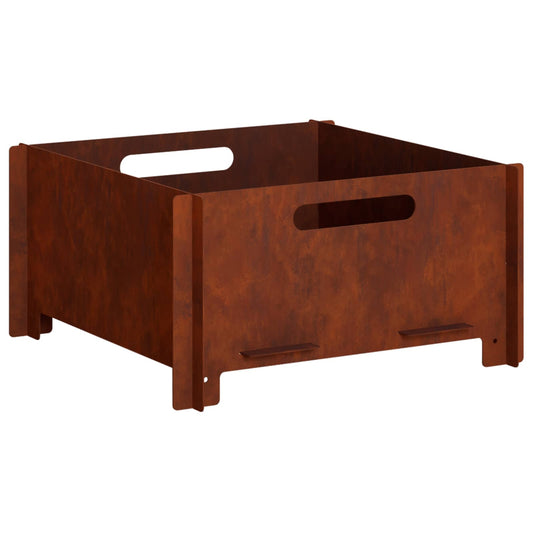 vidaXL Vuurkorf Roestkleurig 40 x 40 x 20 cm weervast staal