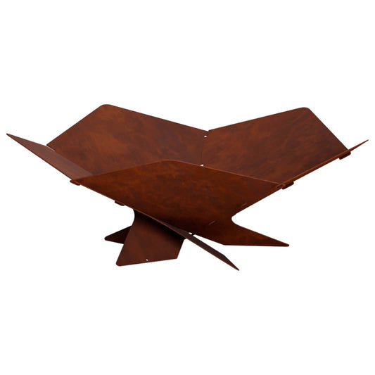 Vuurkorf Roestkleurig 53 x 53 x 18,5 cm weervast staal is nu te koop bij PeponiXL, paradijselijk wonen!