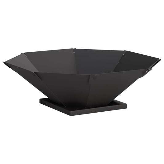 vidaXL Vuurkorf Zwart 50 x 50 x 15,5 cm Staal