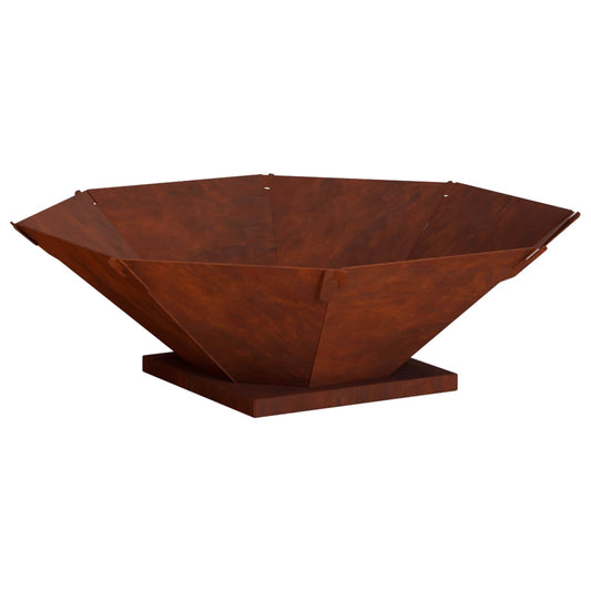 Vuurkorf Roestkleurig 70,5 x 70,5 x 21,5 cm weervast staal is nu te koop bij PeponiXL, paradijselijk wonen!