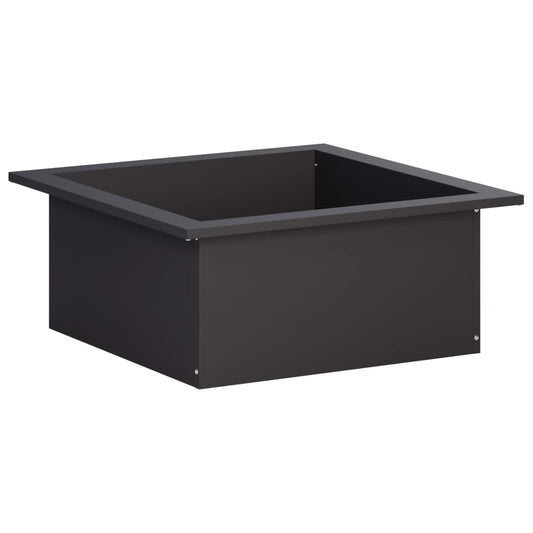 vidaXL Vuurkorfring Zwart 90 x 90 x 25 cm Staal