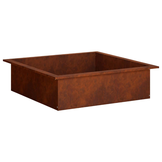 Vuurkorfring Roestkleurig 90 x 90 x 25 cm weervast staal is nu te koop bij PeponiXL, paradijselijk wonen!