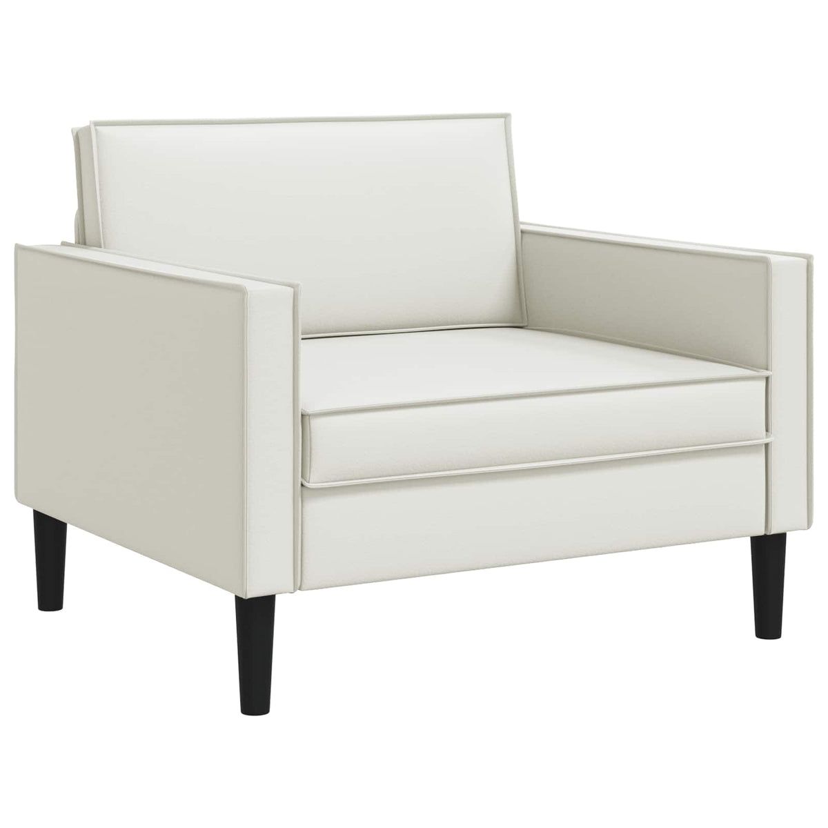 vidaXL XL fauteuil Wit Kunstleer