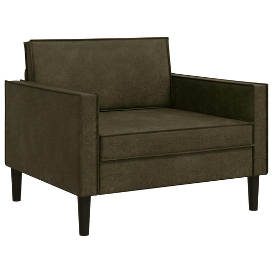 XL fauteuil Legergroen Nep Suede Leer is nu te koop bij PeponiXL, paradijselijk wonen!
