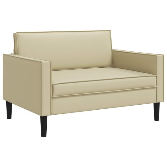 XXL fauteuil Crèmekleurig Kunstleer is nu te koop bij PeponiXL, paradijselijk wonen!