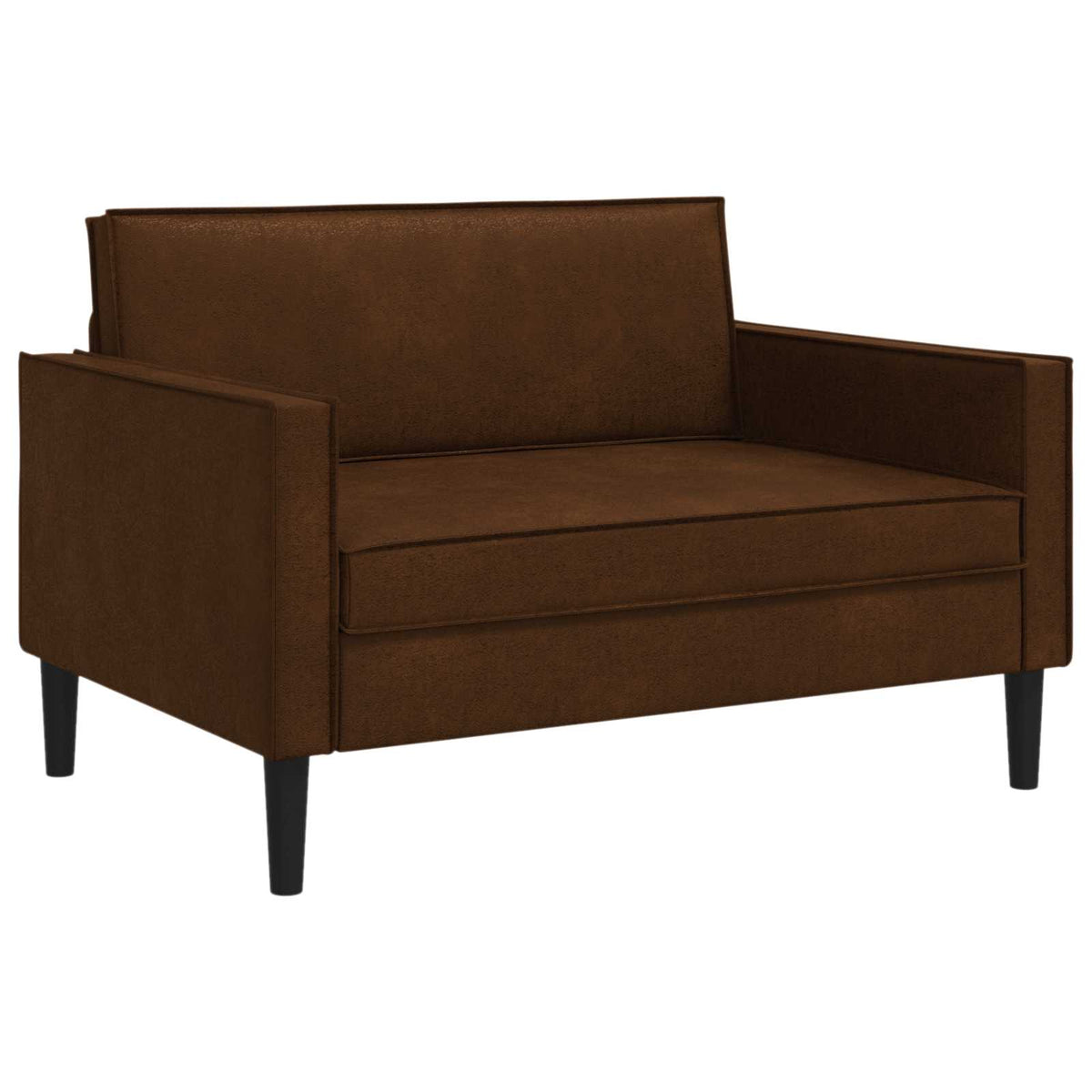 vidaXL XXL fauteuil Bruin Nep Suede Leer