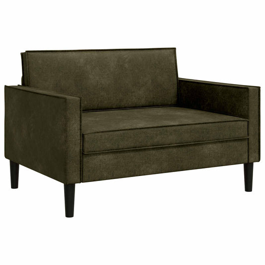 vidaXL XXL fauteuil Legergroen Nep Suede Leer