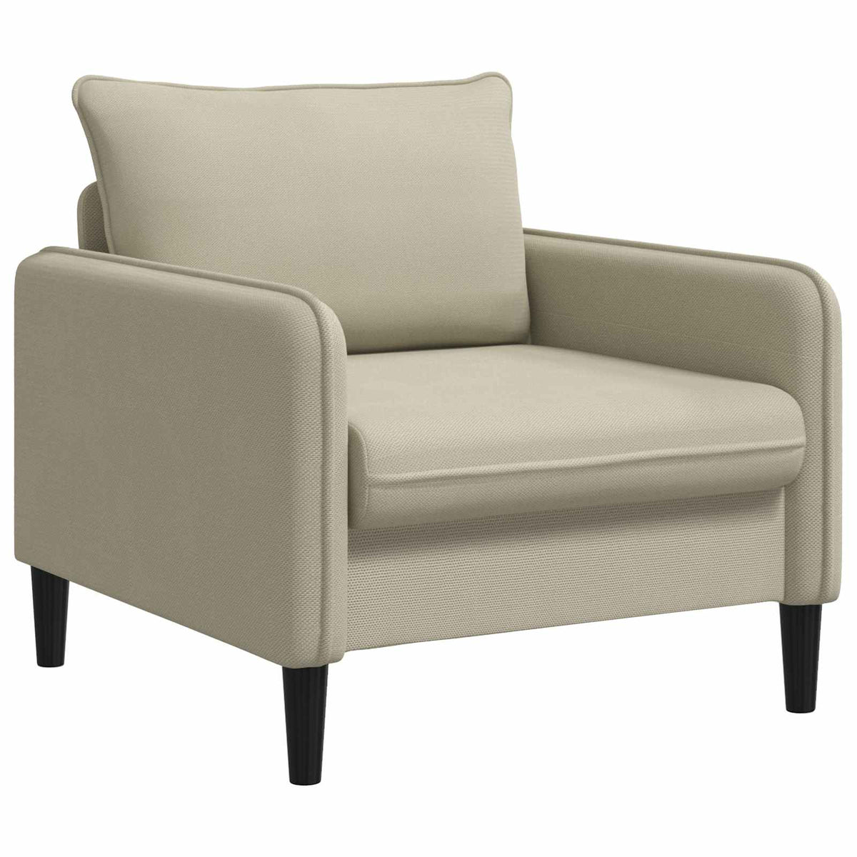 vidaXL XL fauteuil Zand fluweel