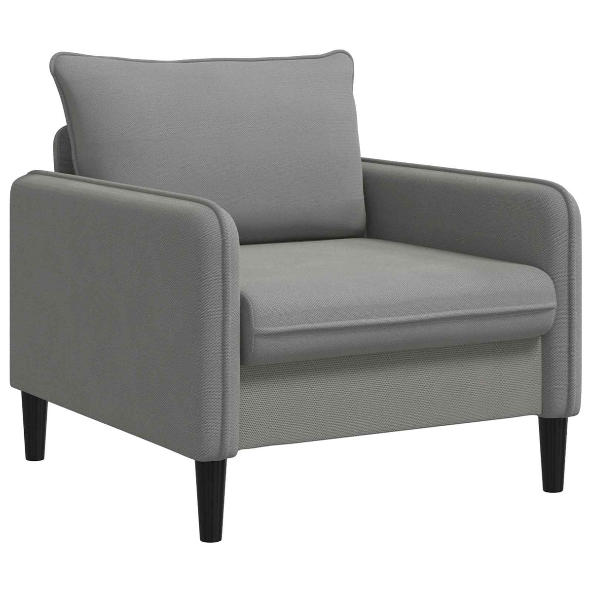 vidaXL XL fauteuil Donkergrijs fluweel