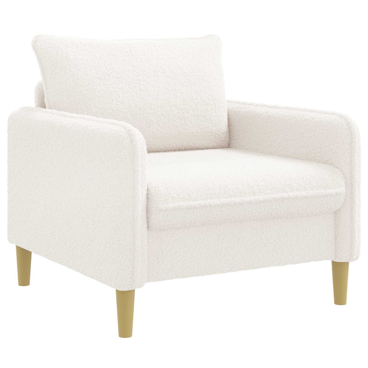 XL fauteuil Wit Bouclé is nu te koop bij PeponiXL, paradijselijk wonen!