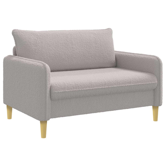 vidaXL XXL fauteuil Lichtgrijs Bouclé
