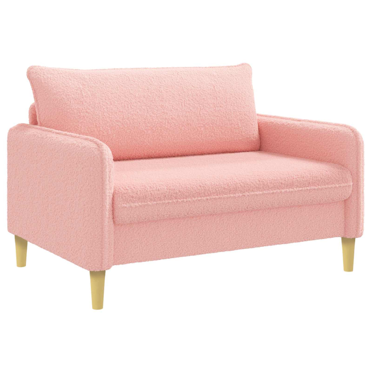 vidaXL XXL fauteuil Roze Bouclé