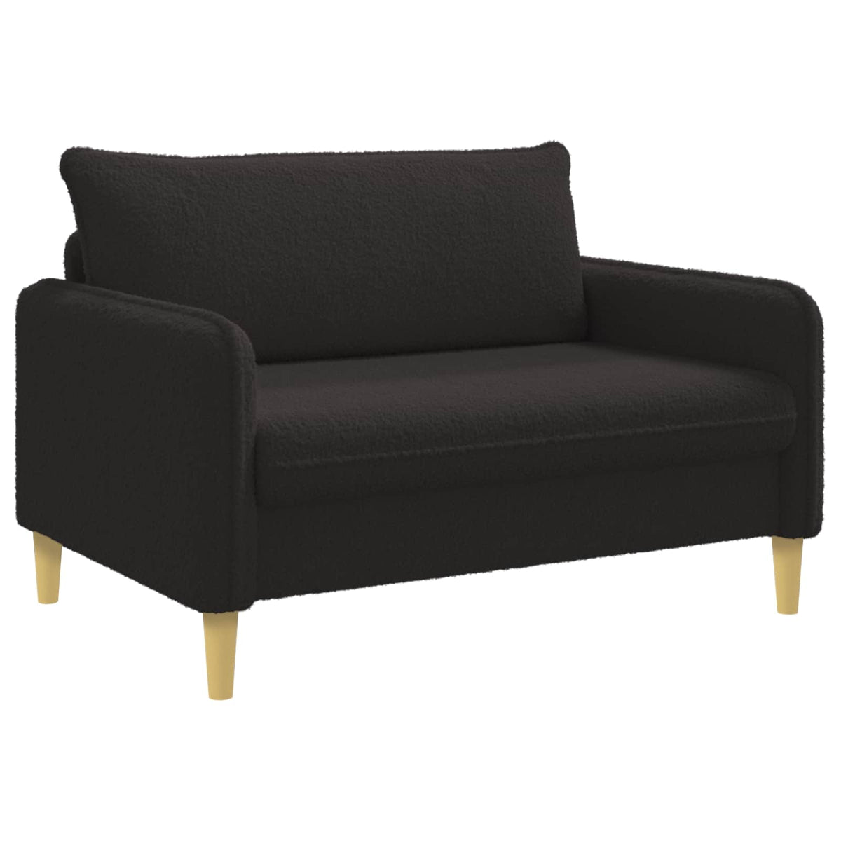 vidaXL XXL fauteuil Zwart Bouclé