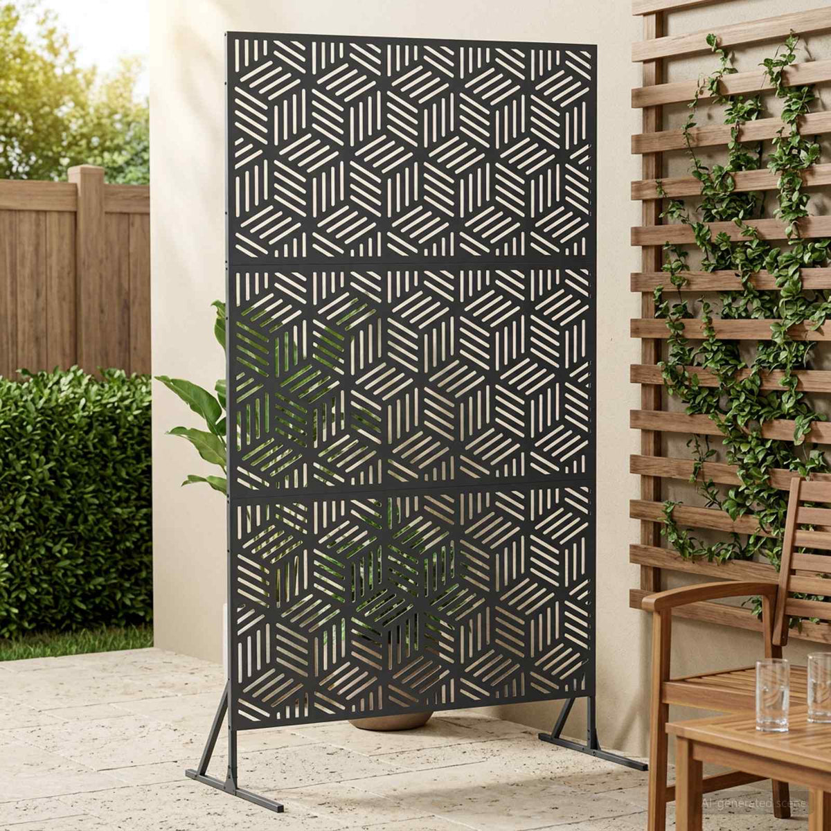 vidaXL Privacyscherm 100 x 50 x 180 cm Staal Antraciet