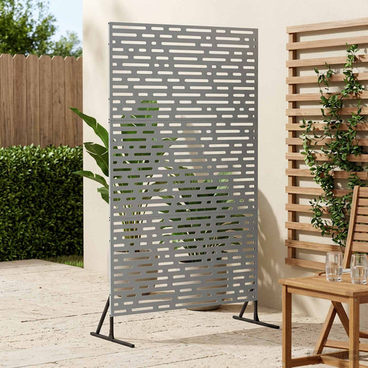 vidaXL Privacyscherm 100 x 50 x 180 cm Gegalvaniseerd staal zilver