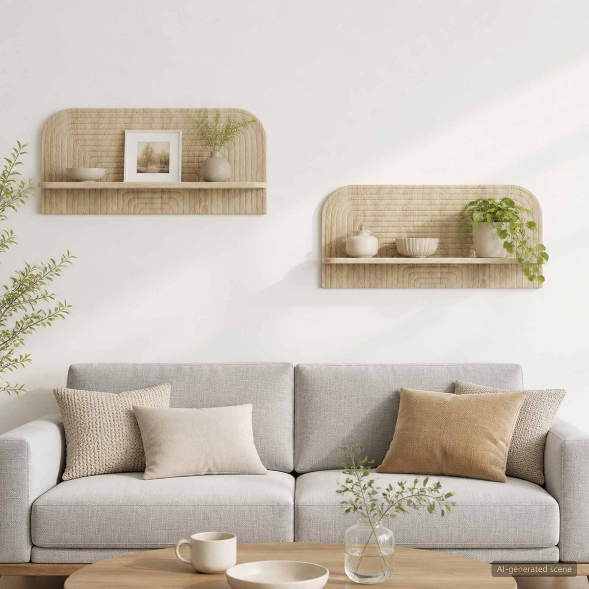 Wandplank 2 st Sonoma Eiken 80,5 x 13,5 x 37,5 cm Bewerkt hout is nu te koop bij PeponiXL, paradijselijk wonen!